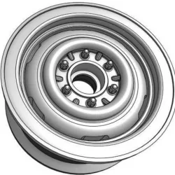 Goodson's Hobbies 1.9 Beadlock Wheel 08 - "Old'S Cool Steel" Trailer Version