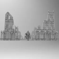 Gothic Basilica Warhammer Ruins and Terrain 28mm