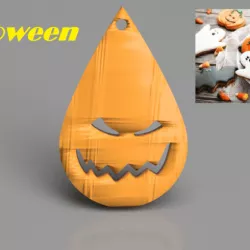 Halloween earrings: 'scaryface'