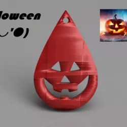 Halloween earrings: 'scaryface v2'
