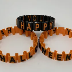 Happy Halloween "Somewhat Stretchy" Bracelet
