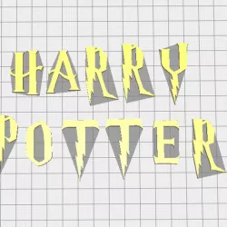 Harry Potter Font Letter Stamp