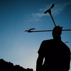 HeadOCopter! Life size 3D scanned Human Head DRONE!