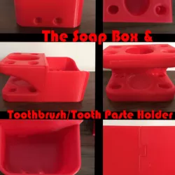 Heavy Duty Soap Box and Toothbrush holder