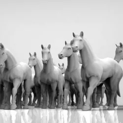 Horses at ease 28mm heroic scale