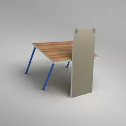 IKEA Linnmon table with ADILS legs 3D Model