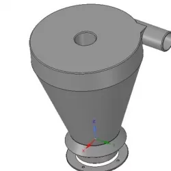 improved cyclone filter for household vacuum cleaner nozzle v02 3d-print