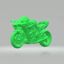 Kawasaki Ninja H2 3D Model Custom Ready Printing  Stl File