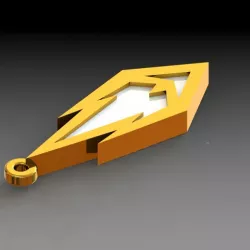 key ring: candle medal