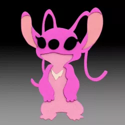 Key ring of Stitch's bride
