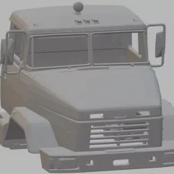 KRAZ 6322 Printable Cab Truck
