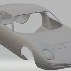 Lamborghini Miura Printable Body Car