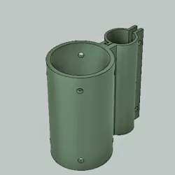 Lasser mount for pellet gun