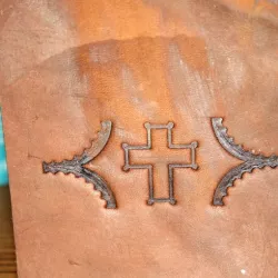 Leather Cross Imprint Stamp