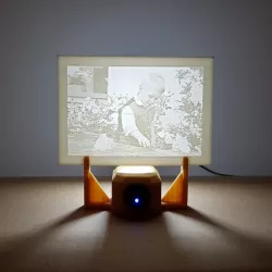 LED-Stand for your own lithophane photo