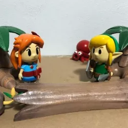 Link´s awakening E3 Beach Diorama Elements