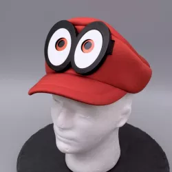 Mario Cappy Animated Eyes Hat