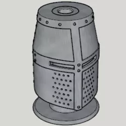 Medieval Great Helm Pen Stand (Standard Ver 1-3 Size Ver)