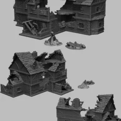 Medieval Scenery - Ruined Tavern