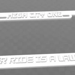 Mega City One - My Other Ride Is A Lawmaster License Plate Frame