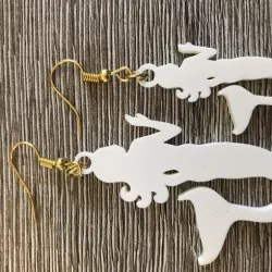 Mermaid earrings (two files!)