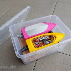 Mini RC Jet Boat - Ikea Transport Box