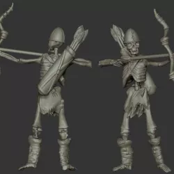 Miniature - Skeleton Archer Miniature (Heroic Scale) (2016)