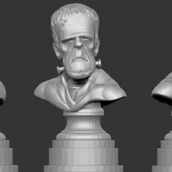 Misc. - Frankenstein Bust (Halloween 2016)