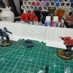 Modular Facility Walls - Wargaming - 10mm, N-scale