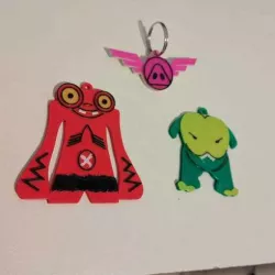 Mutant Busters keychain - La Resistance Toxic eyes Fetid Gas