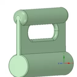 Nylon Internal Flat Slide and Slug ABA-258_ustrong 3d-print