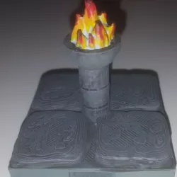 Openlock Brazier with flame