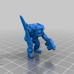 Ork boy with pistol and sword
