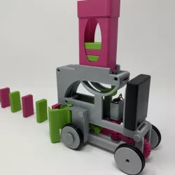 Pink and Green Domino Machine II