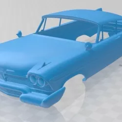 Plymouth Grand Sport Fury 1958 Printable Body Car