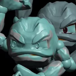 Pokemon Geodude Action figure Articulated toy