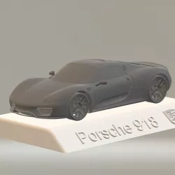 Porsche 918 3D CAR Model HIGH QUALITY 3D PRINTING STL FILE