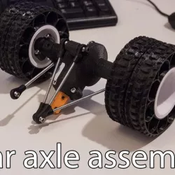Printed truck V2: Rear axle