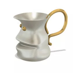 professional  vase cup milkpot jug vessel v14 for 3d print and cnc