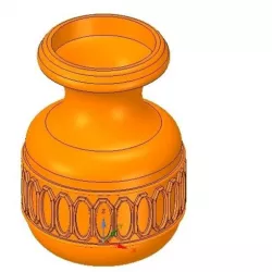 professional  vase cup pot jug vessel pot17 for 3d print and cnc