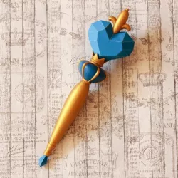Queen Moon Butterfly Wand Cosplay Prop