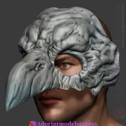 Raven Skull Mask Costume Cosplay Halloween Helmet
