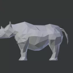 RHINO LOW POLY