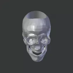 RING SKULL LOW POLY