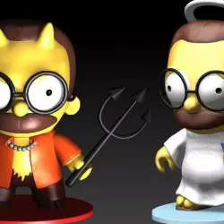 Saint Flanders and Devil Flanders