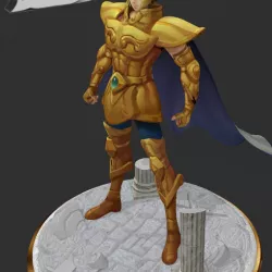 Saint Seiya - Aiolia Golden Knight of Leo