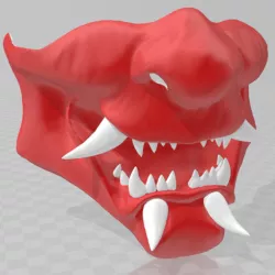 Samurai demon mask