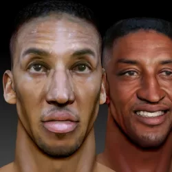 Scottie Pippen 2 busts