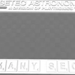 SETEC ASTRONOMY - TOO MANY SECRETS, License Plate Frame