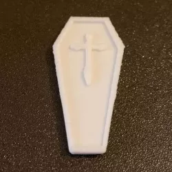 Simple Mini D&D Coffin / Coffin with Cross